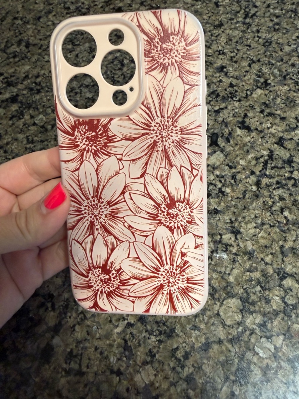 Floral Pink iPhone 16 Pro Case